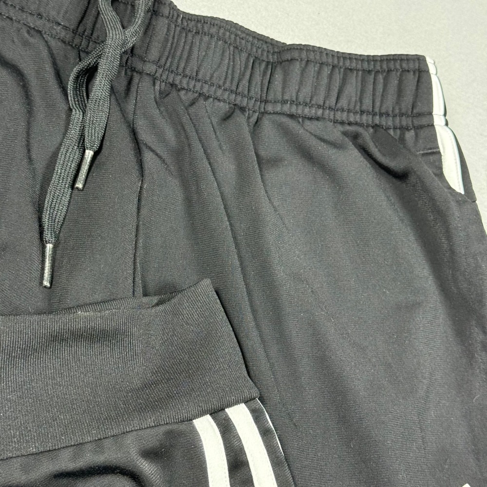 Adidas Mens Essentials 3-Stripes Track Pants Black White Joggers Size M
